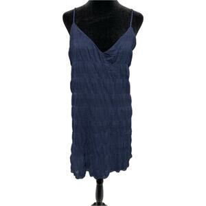 Socialite Women's XL‎ Blue Textured Sleeveless Dress